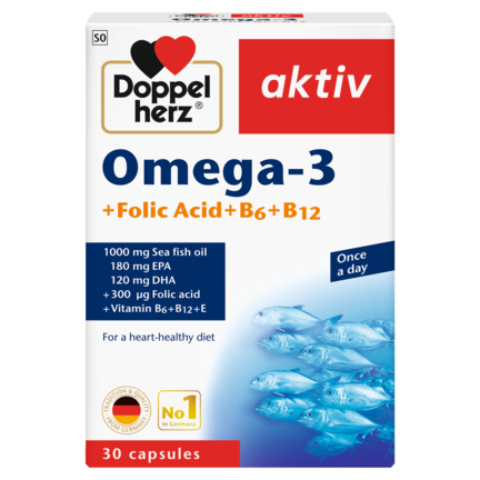 Omega-3 + Folic Acid + B6 + B12